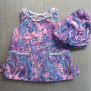 Lilly Pulitzer Shift Dress Maybe Gator | 6-12 months